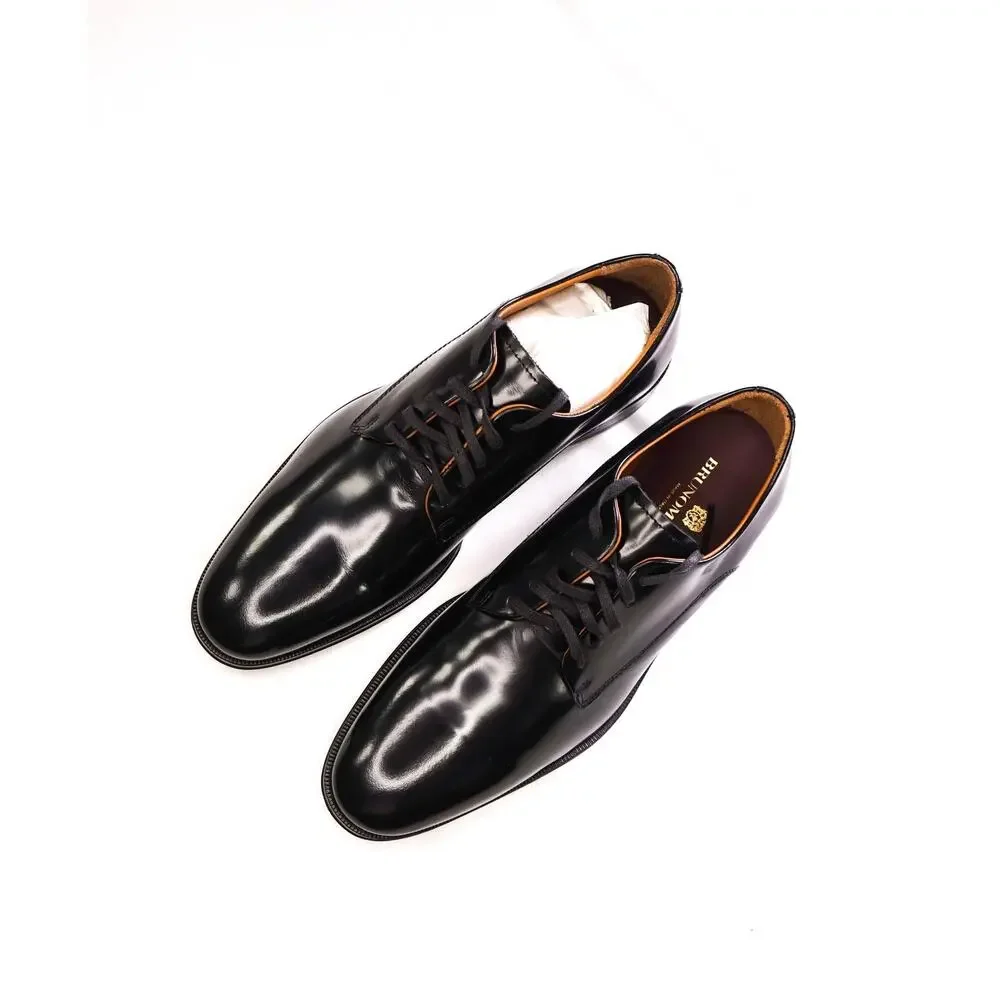 $395 BRUNOMAGLI - Black Leather Derby - 7 M